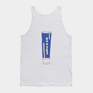 Deep Blue Rub Logo! Tank Top